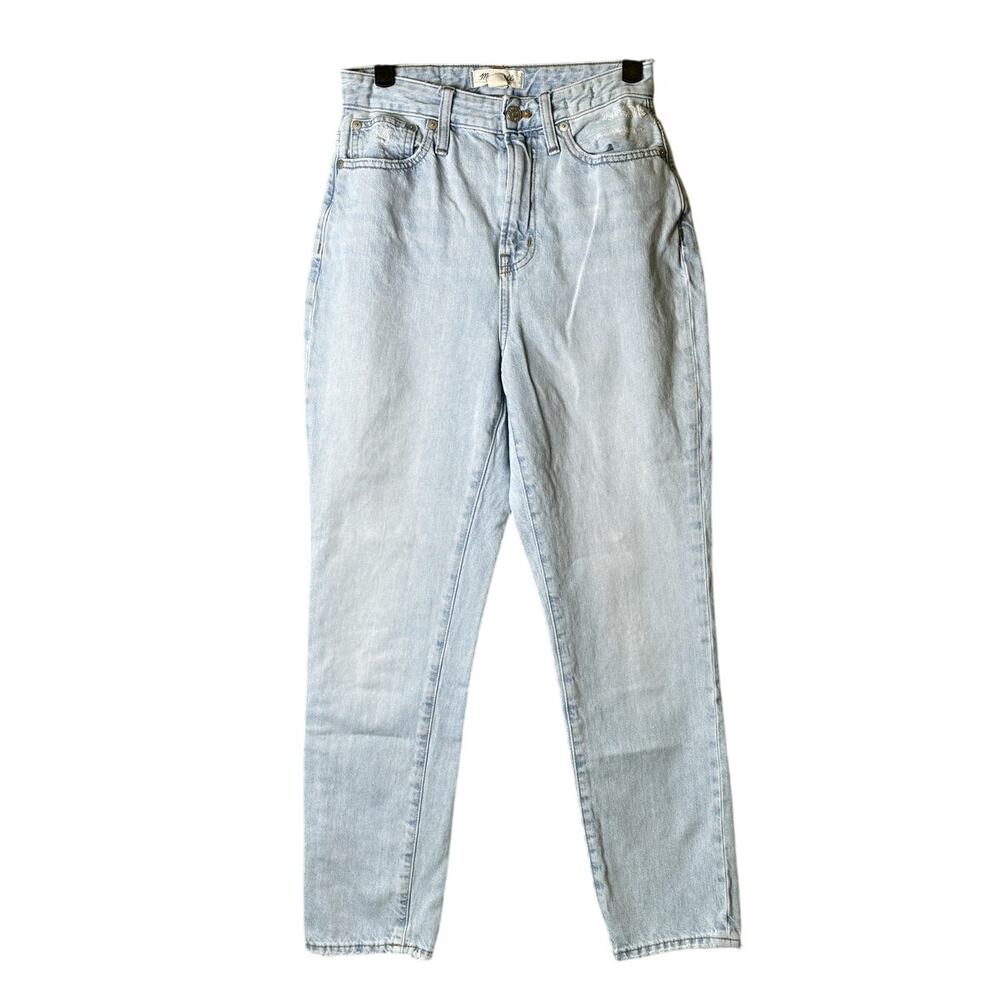 Madewell Women High Rise Weekend Curvy Perfect Vintage Jean Light Wash Denim 25